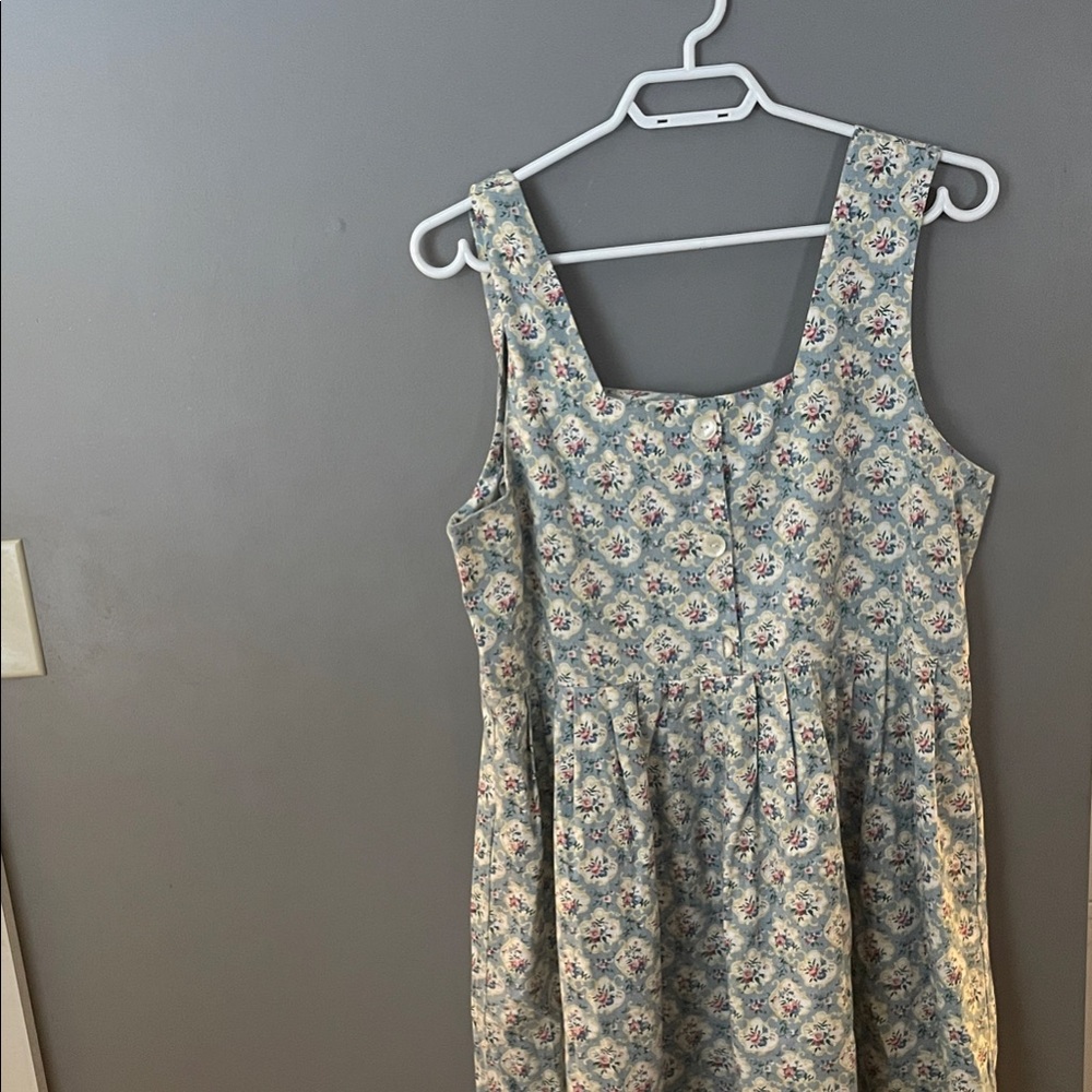 Vera Bradley Blue Floral Midi Dress